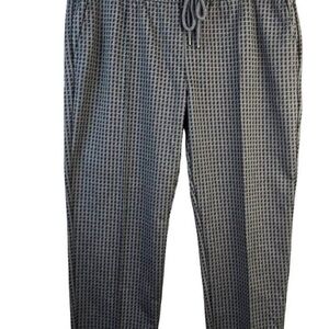 Liverpool Pants Women's XL Gray White Geometric Print Dress Casual Career Office